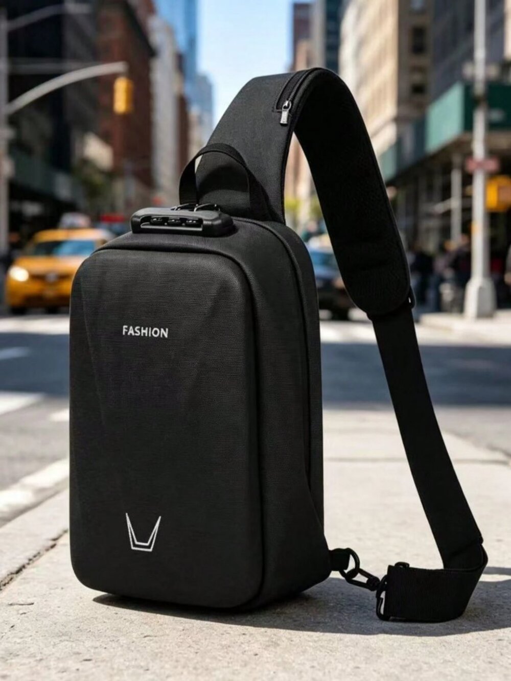 Anti-Theft Sling Bag with Combination Lock